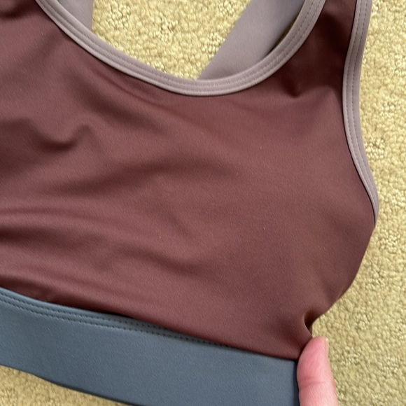 All Fenix NWT Stella Sports Bra & Rise 5” Bike Shorts Chocolate S - Picture 5 of 10